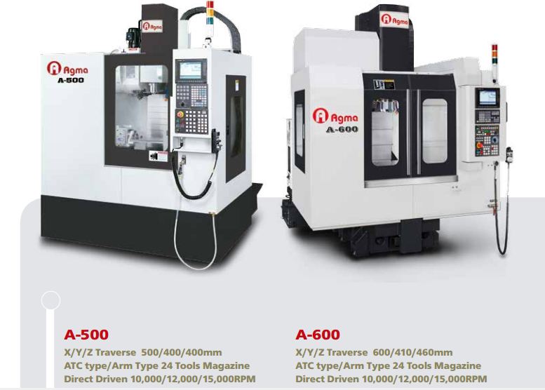 may-phay-cnc-a-500 Máy phay CNC Đài Loan Agma băng bi A-500